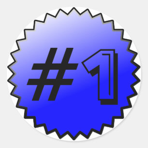 Number 1 Award Stickers