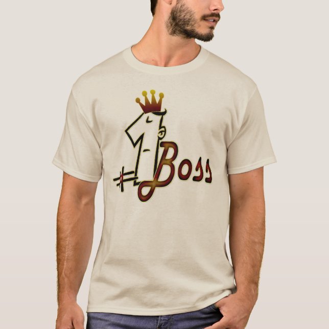 Number 1 boss t-shirts for men (Front)