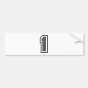 Number 1 bumper sticker