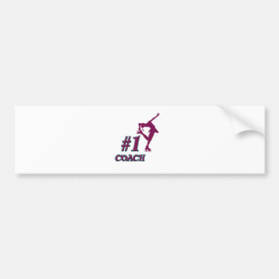 Number #1 Coach Bumper Sticker