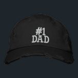 Number 1 Dad Embroidered Hat<br><div class="desc">Number 1 Dad Embroidered Cap</div>