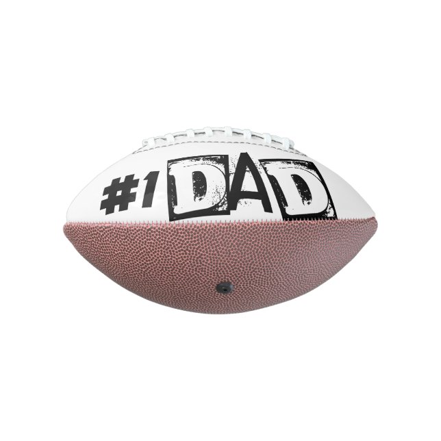 Number 1 Dad Football (Rotated 270)