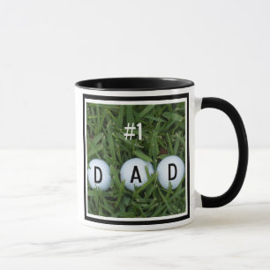 Number 1 Dad Golf Mug
