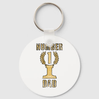 Number 1 Dad Key Ring