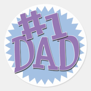 Number 1 Dad Stickers