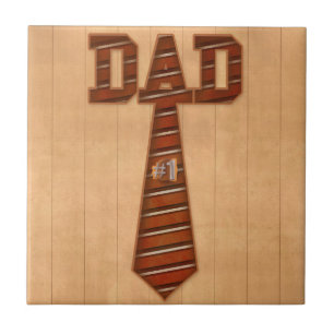 number 1 dad tile