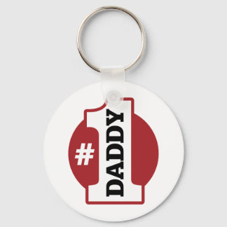 Number 1 Daddy Key Ring