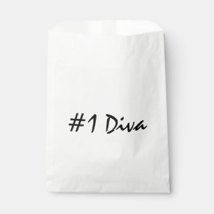Number 1 Diva   Favour Bags