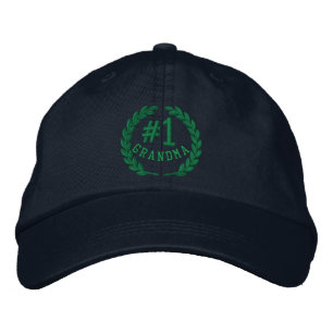 Number 1 Grandma All Star Laurels Embroidery Embroidered Hat