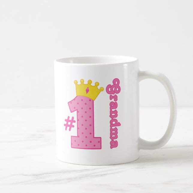 Number 1 Grandma Gift Coffee Mug (Right)