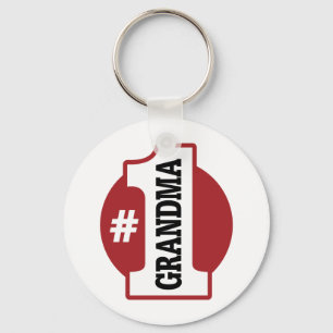 Number 1 Grandma Key Ring
