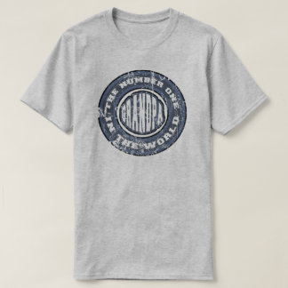 Number 1 Grandpa T-Shirt Distressed