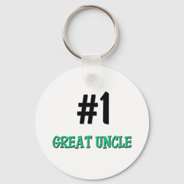 Number 1 Great Uncle Key Ring (Front)