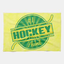 Number 1 Hockey Aunt Tea Towels