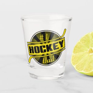 Number 1 Hockey Dad Shot Glass