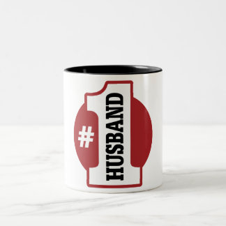 Number 1 Husband Two-Tone Coffee Mug