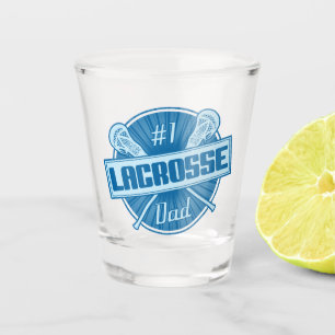 Number 1 Lacrosse Dad LAX Shot Glass