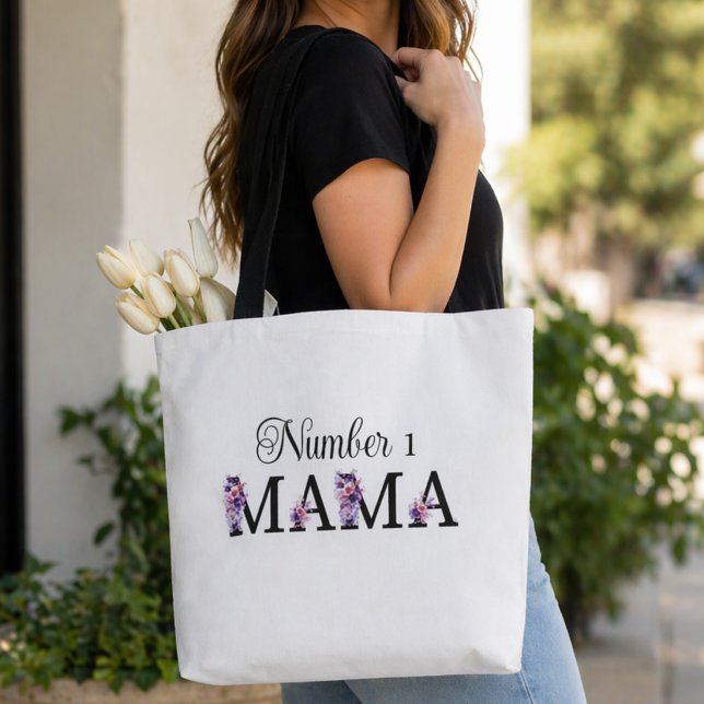 Number 1 Mama Tote Bag (Creator Uploaded)