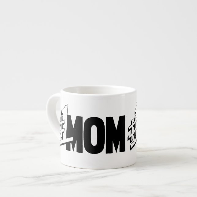 Number 1  Mum Espresso Mug (Front Left)