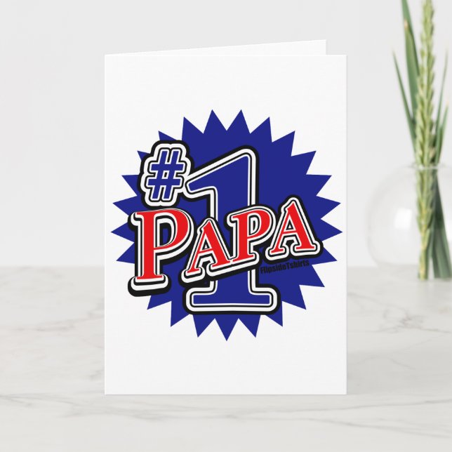 Number 1 Papa Card (Front)