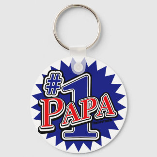 Number 1 Papa Key Ring