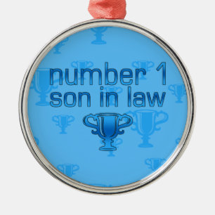 Number 1 Son in Law Metal Tree Decoration