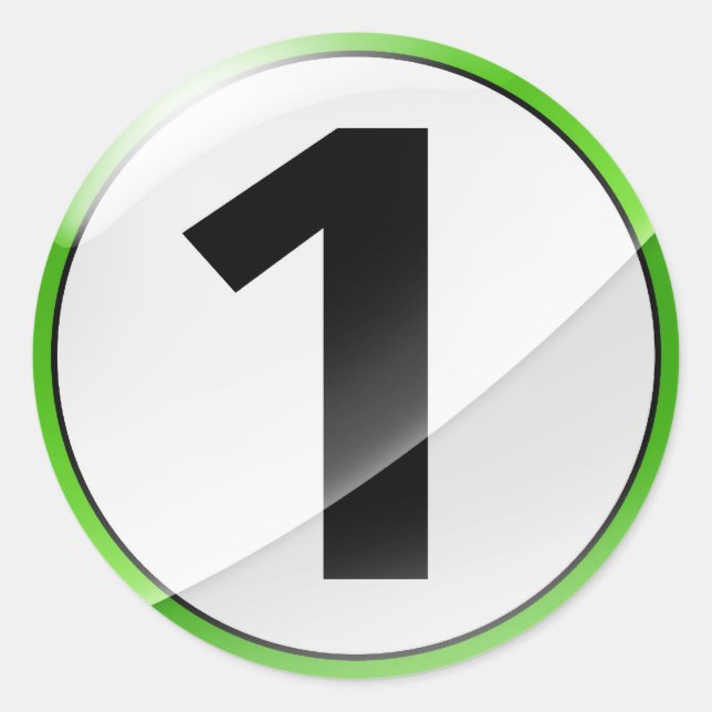 Number 1 sticker (Front)