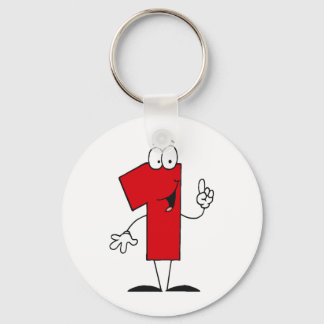 Number 1st Birthday T shirts and Gifts Key Ring