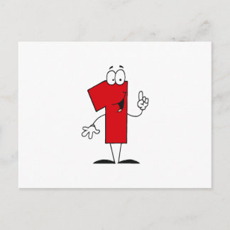 Number 1st Birthday T shirts and Gifts Postcard