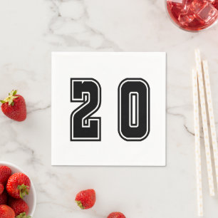 number 20 napkin