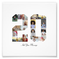 Number 20 Photo Collage