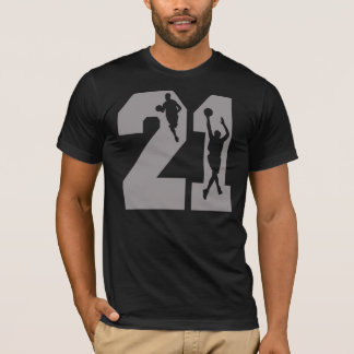 Number 21 Basketball Players T-Shirt