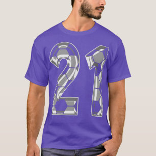 Number 21 Jersey 21 Mum Player Fan T-Shirt