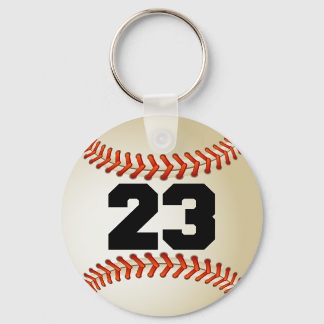 Number 23 Baseball Key Ring (Front)