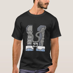 Number 23 Shoes To Matching Retro Cool Grey 11S Te T-Shirt