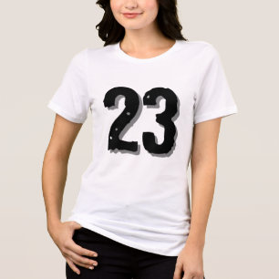 number-23 t-shirt design Tri-Blend shirt