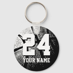 Number 24 basketball keychains Personalizable