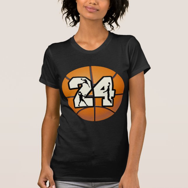 Number 24 Basketball T-Shirt (Front)