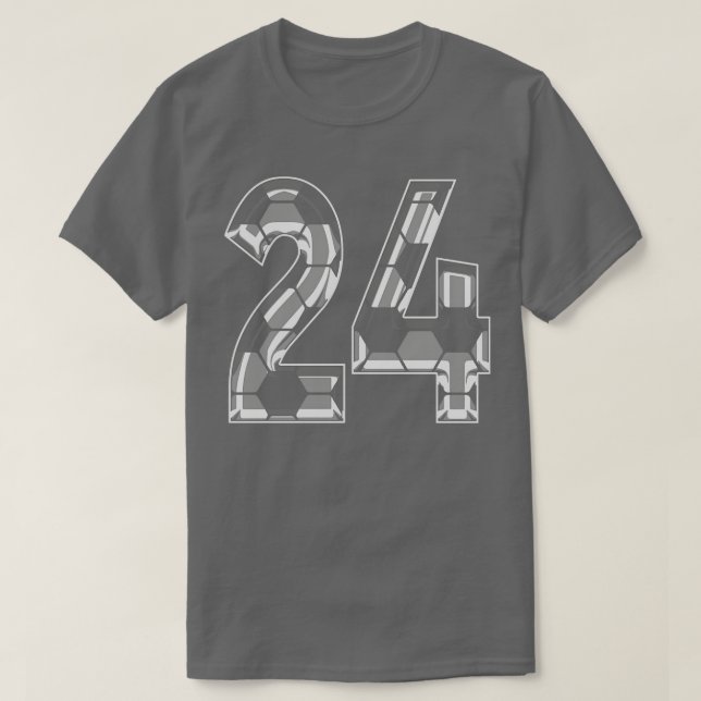 Number 24 Jersey 24 Mum Player Fan T-Shirt (Design Front)