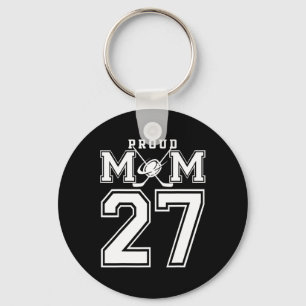 Number 27 Custom Proud Hockey Mum Personalised For Key Ring