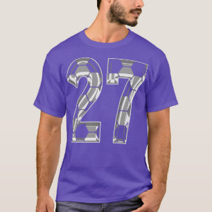 Number 27 Jersey 27 Mum Player Fan T-Shirt