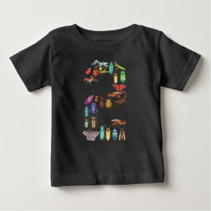 Number 2 Bugs Insects Beetles Theme 2 Year Old  Baby T-Shirt