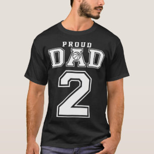 Number 2 Custom Proud Basketball Dad Personalised  T-Shirt