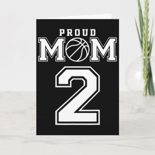 Number 2 Custom Proud Bysketbyll Mum Personalised Card