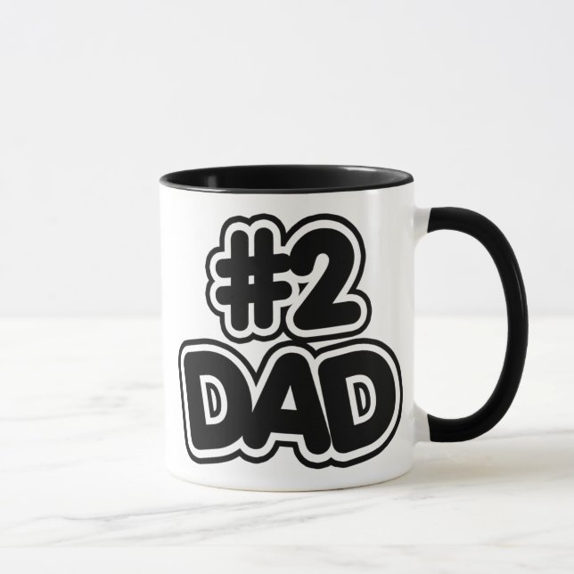 Number 2 Dad Mug (Right)