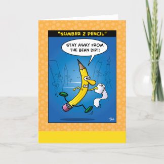 "Number 2 Pencil" Greeting Card