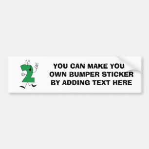Number 2nd Birthday Tshirts and Gifts Bumper Sticker