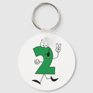 Number 2nd Birthday Tshirts and Gifts Key Ring