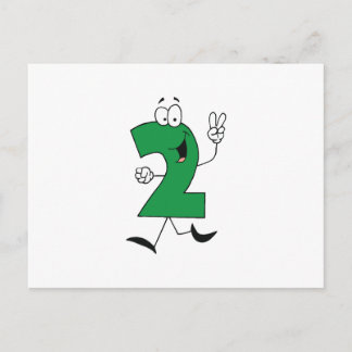 Number 2nd Birthday Tshirts and Gifts Postcard