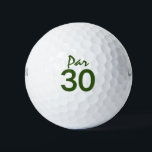 Number 30 par golf course for 30th birthday golfer golf balls<br><div class="desc">Number 30 par golf course for 30th birthday golfer</div>